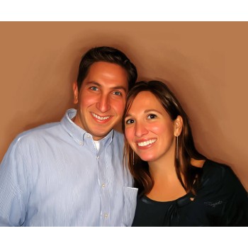 oil portrait of a couple