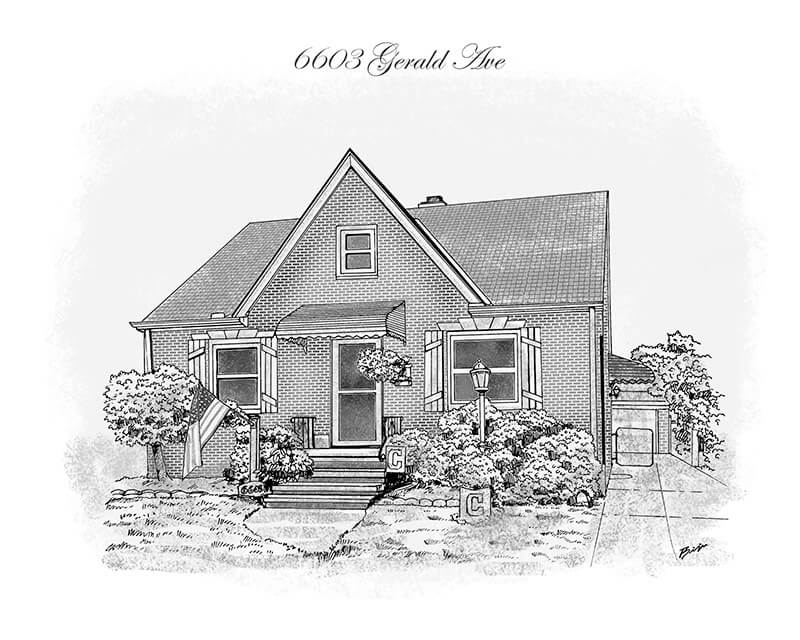 House on street, pencil drawing Stock Illustration by ©Kolodochka #64375335