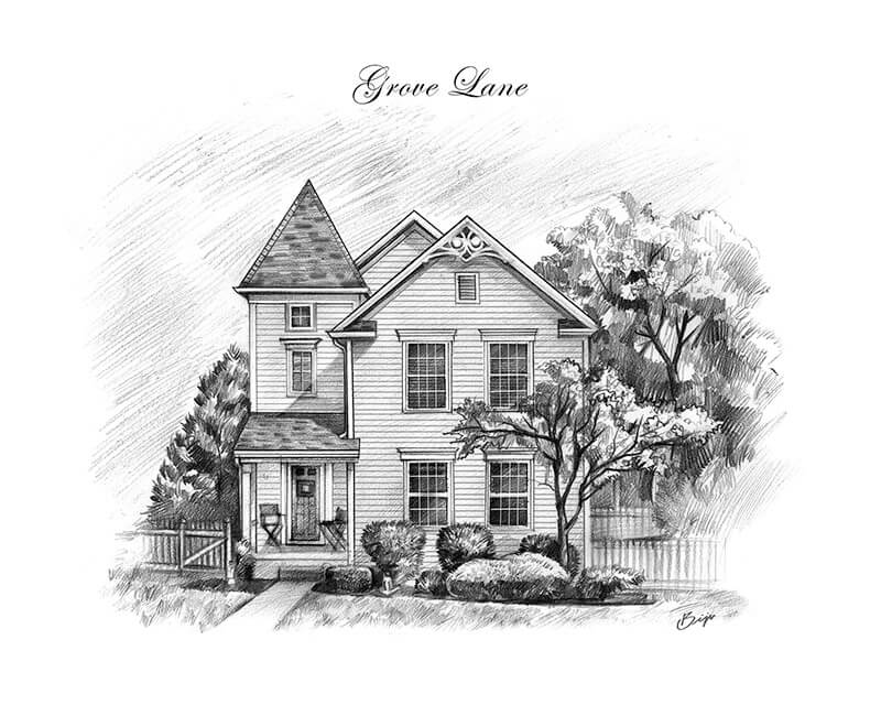 3d Rendering Sketch of Modern House Stock Illustration  Illustration of  light architecture 130287712