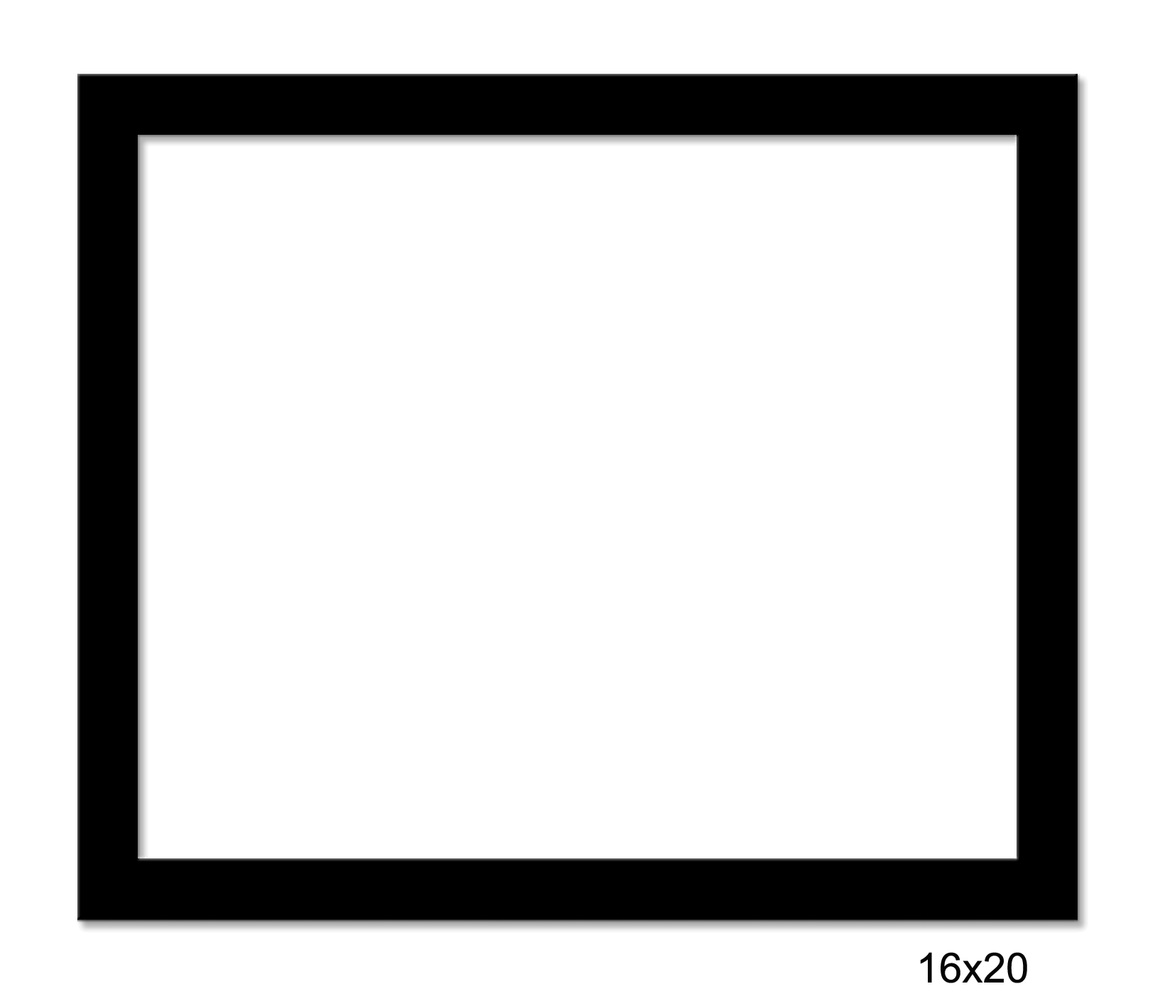 16x20 Black frame