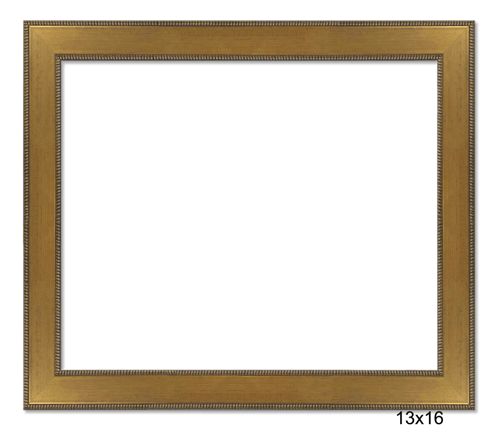 13x16 Gold w/ mat frame