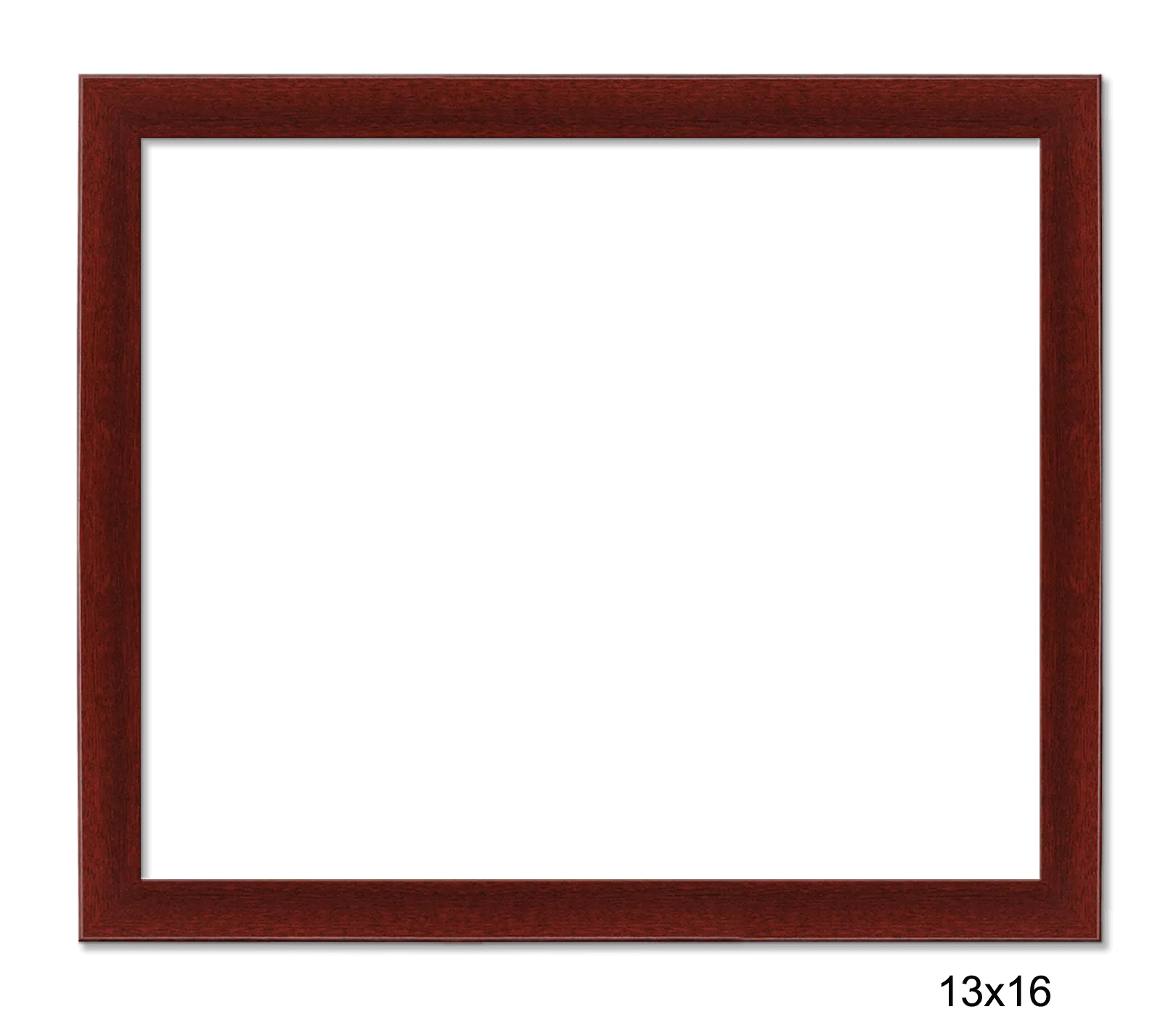 13x16 Mahogany w/ mat frame