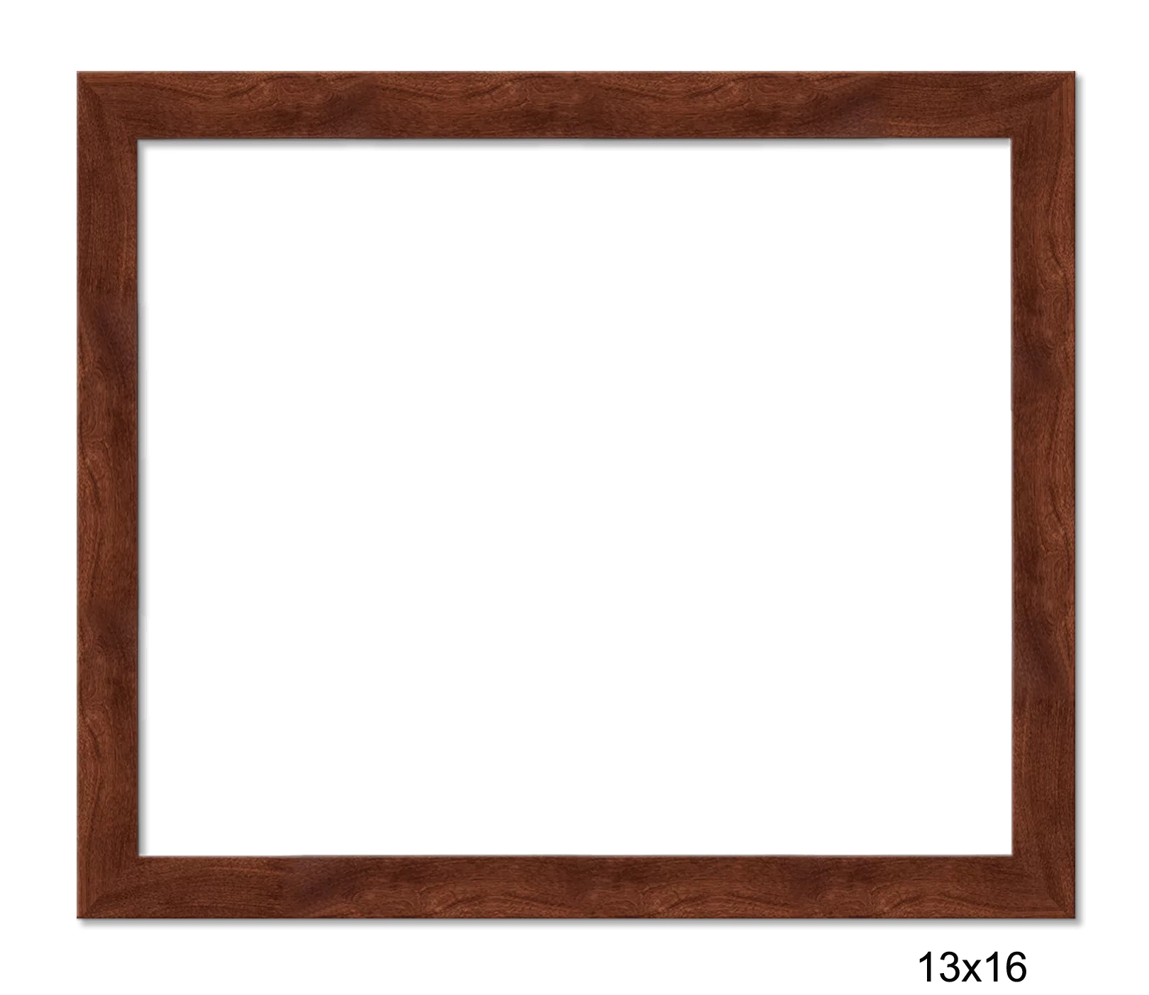 13x16 Walnut w/ mat frame