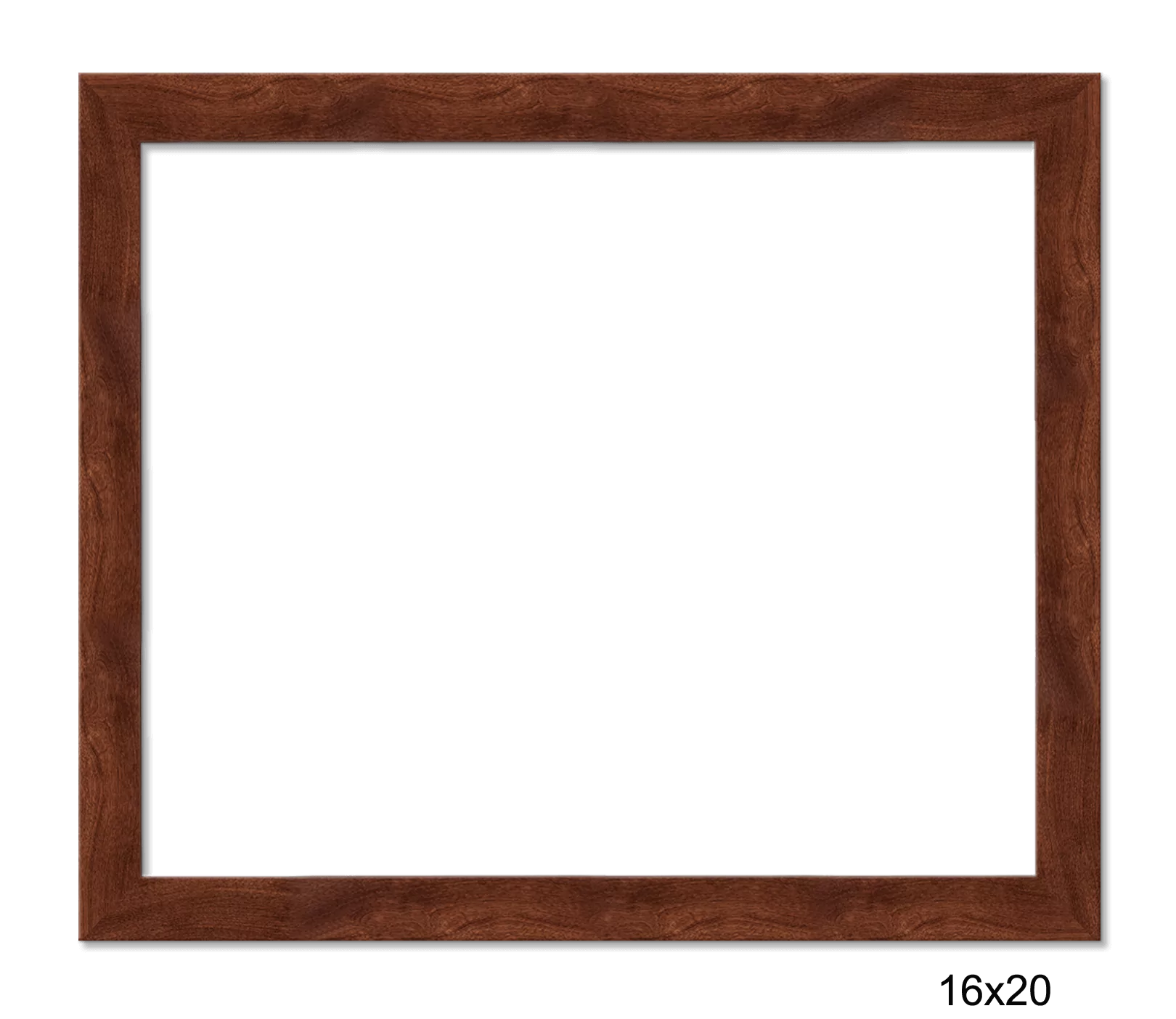 16x20 Walnut w/ mat frame